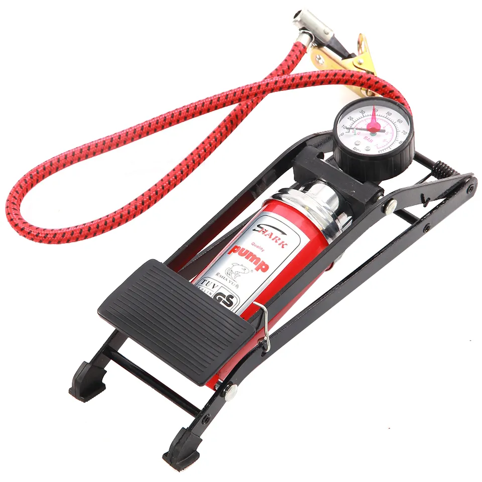 Bơm mini xe máy High Pressure Foot Pump (Lớn) loại 1 tốt