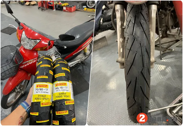 Các mẫu vỏ xe không săm và có săm chất lượng, tăng cường độ bám đường và an toàn giao thông cho xe Wave.