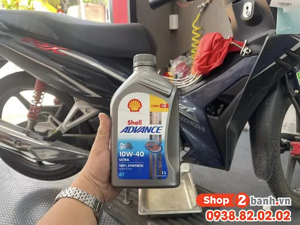 Chai dầu nhớt Shell Advance Ultra 10W40 với công nghệ PurePlus tiên tiến