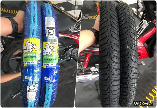 Wave a - rsx - blade 110 thay vỏ xe michelin nào tốt giúp an tâm đón tết - 2