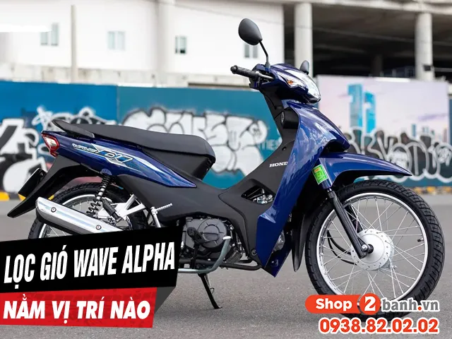 Lọc gió xe Wave Alpha nằm ở đâu bao lâu thì nên thay mới - 1