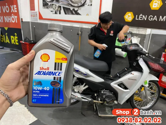 Sản phẩm Shell Advance Ultra và AX7, dầu nhớt chất lượng cao cho xe Wave 110cc