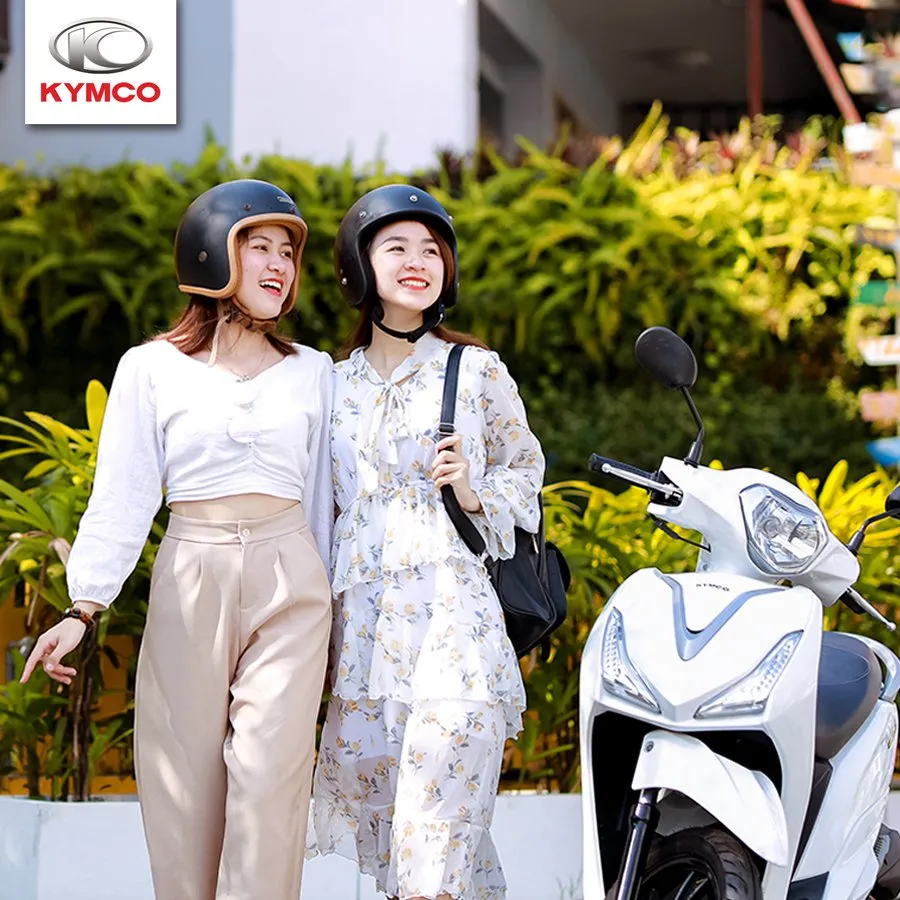 Mẫu xe máy 50cc Kymco Hermosa trả góp dành cho học sinh, minh họa cách mua trả góp xe máy.