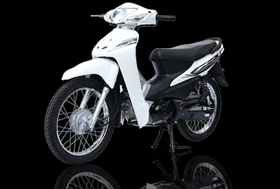 Xe Wave 50cc màu trắng nhỏ gọn, tiết kiệm nhiên liệu tối ưu