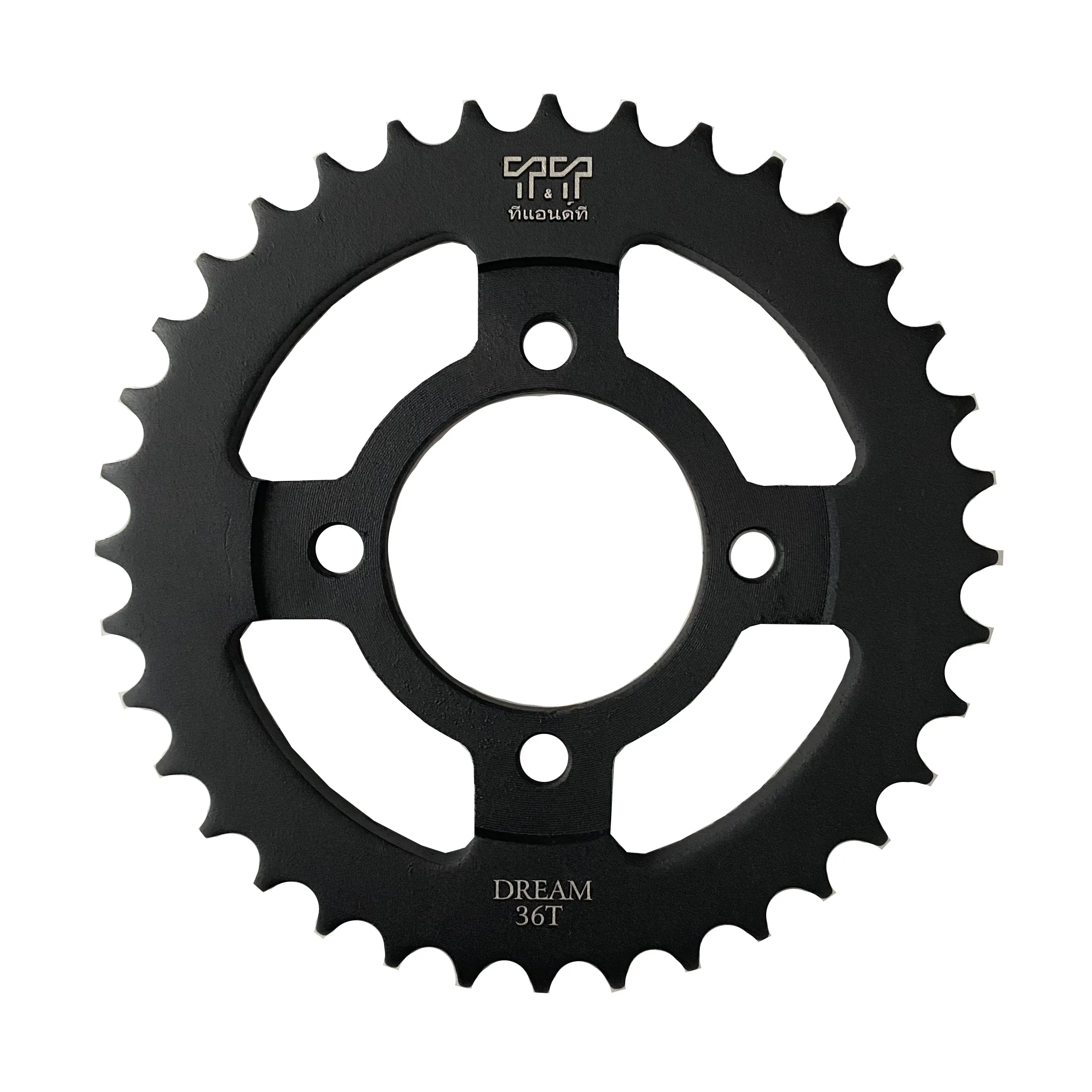 Chi tiết nhông trước 14 răng (14T) và đĩa tải sau 36 răng (36T) trong bộ nhông sên dĩa xe Wave