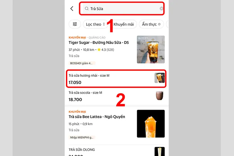 Tìm món mình cần mua