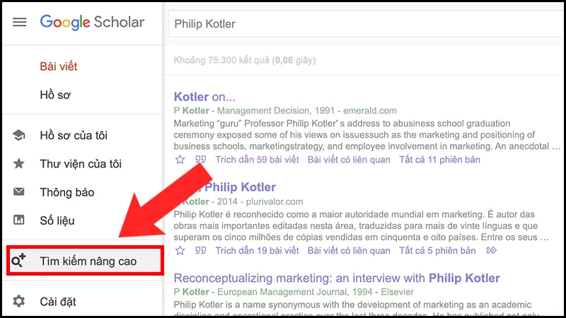 Minh họa giao diện tìm kiếm nâng cao, tượng trưng cho việc áp dụng các tiêu chí kiểm tra khắt khe