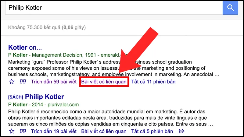 Minh họa một danh sách các bài viết hoặc tài liệu liên quan đến chủ đề, cho thấy tính phức tạp của việc tìm kiếm thông tin