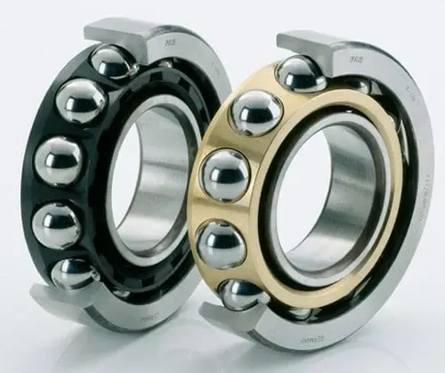 Cấu tạo chi tiết của bạc đạn bi cầu rãnh sâu, loại thường dùng làm vòng bi bánh xe máy.