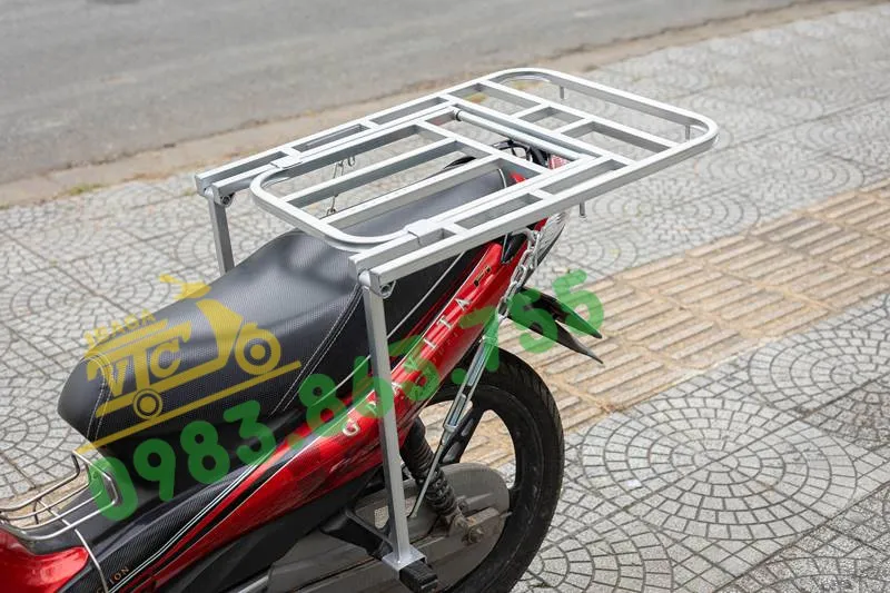 Baga chở hàng đa năng lắp trên xe Wave, giải pháp tăng tải trọng tối ưu hóa để biết xe wave chở được bao nhiêu kg