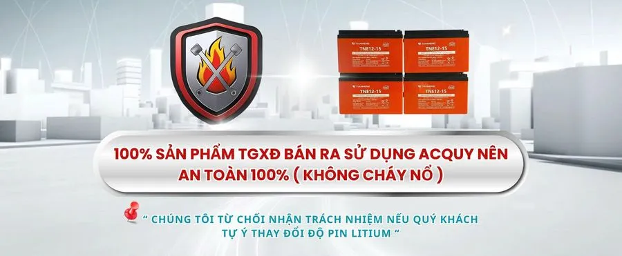 Áp dụng các biện pháp an toàn chống cháy nổ ắc quy xe điện
