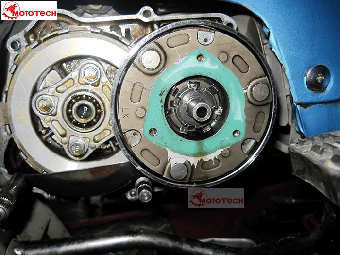 Sơ đồ cấu tạo chi tiết bộ côn tải và côn văng xe Wave