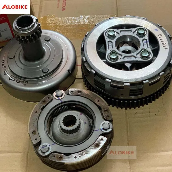 Bộ nồi xe Wave Alpha chính hãng Honda, bao gồm bố nồi, chuông, và lá thép, quyết định allintitle:nồi xe wave alpha giá bao nhiêu