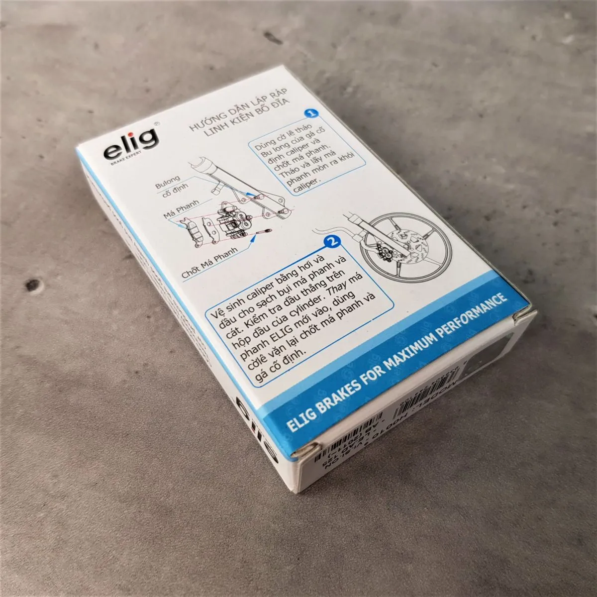 Mô tả thông số kỹ thuật đĩa xe wave rs Elig H002