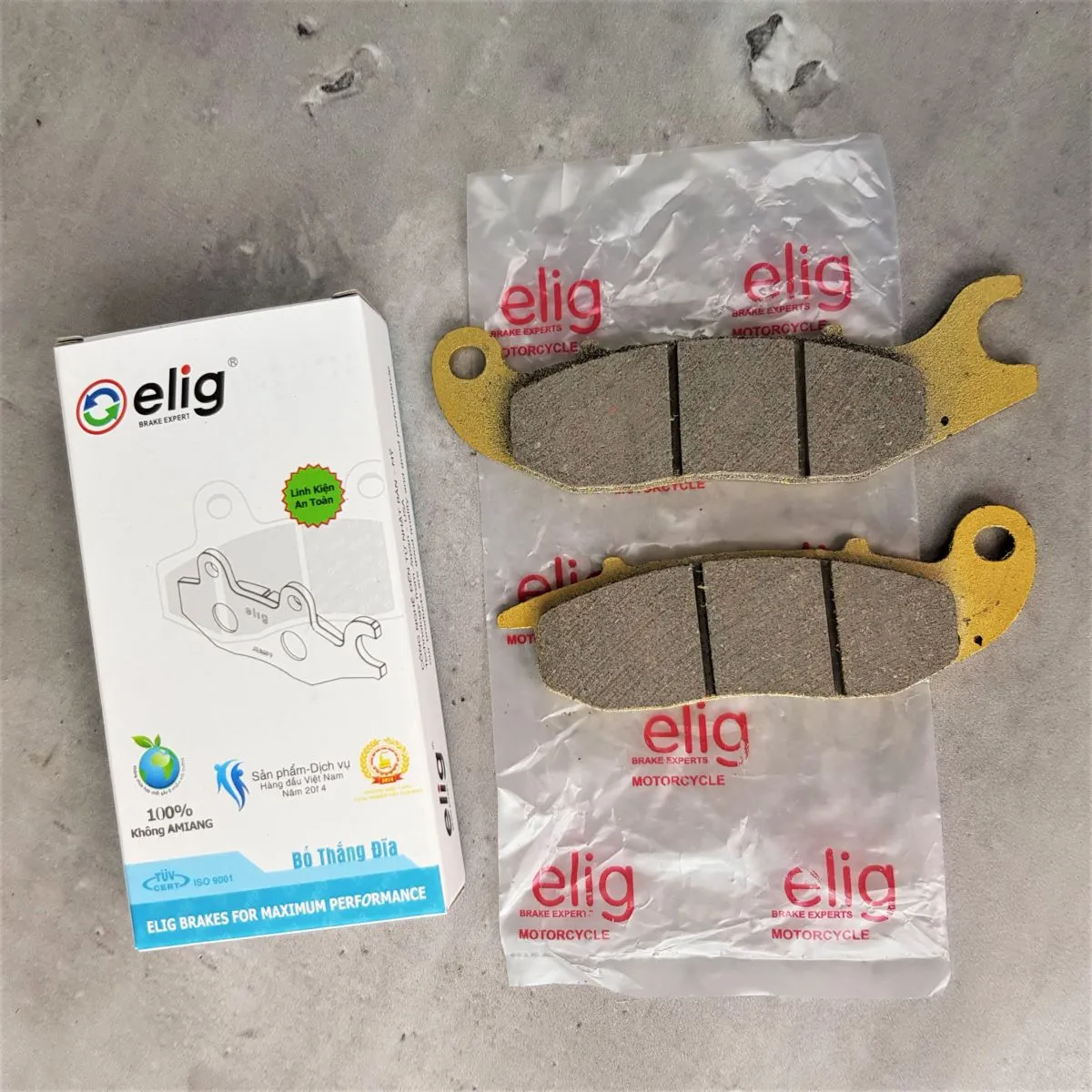 Phân tích thành phần má phanh Elig không chứa Amiang thân thiện môi trường