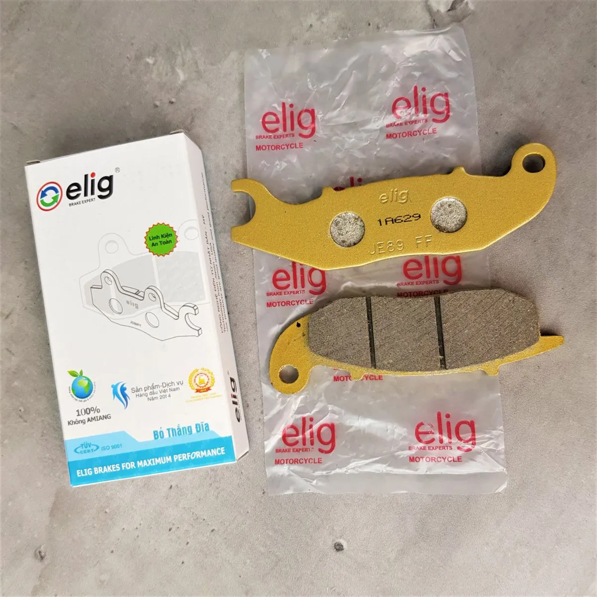 Bố thắng đĩa H002 Elig lắp đặt cho các dòng xe Honda Wave RS Future