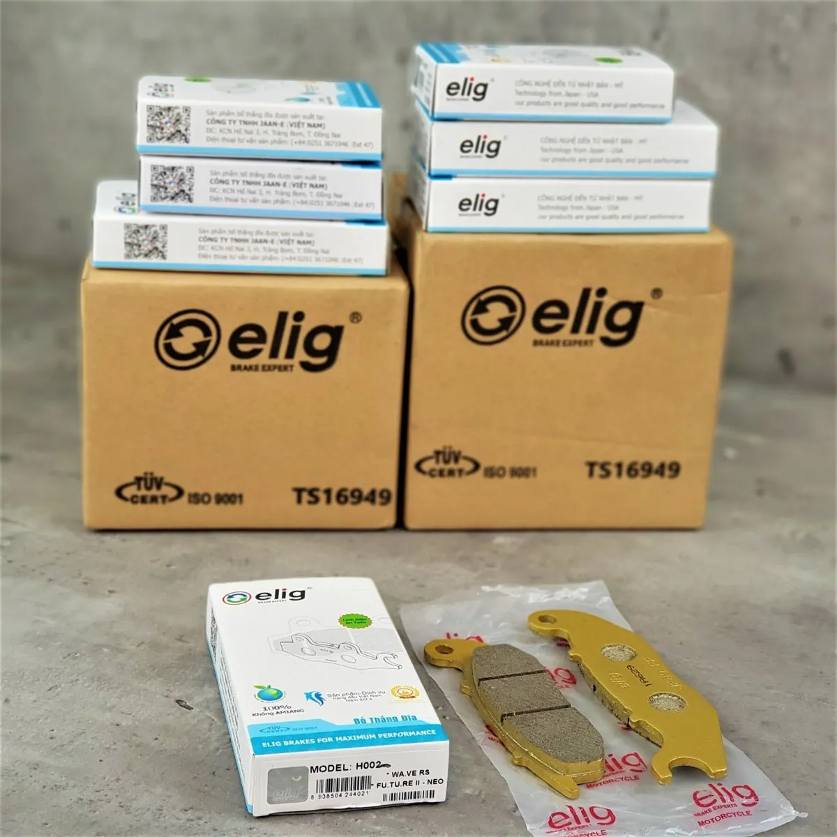 Bố thắng đĩa Elig cho xe Wave RS có độ ma sát ổn định