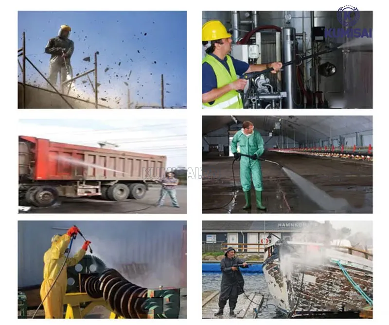 Hiệu suất làm sạch cao nhờ áp lực phun mạnh mẽ của thiết bị rửa xe
