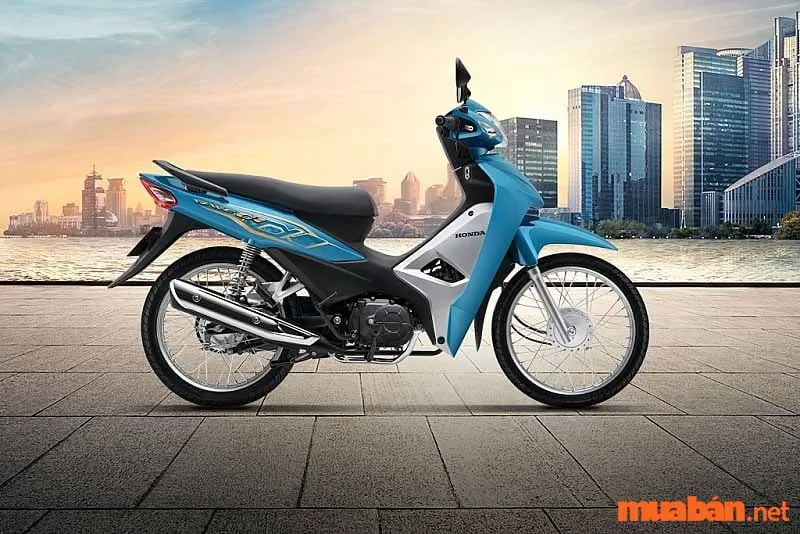 Wave Alpha 2020 màu xanh đậm cổ điển, một trong các màu xe wave alpha 2020 được ưa chuộng nhất.