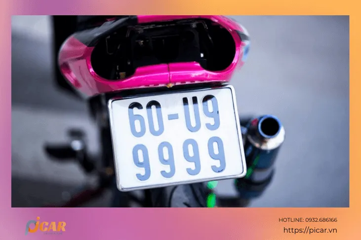 Hình ảnh minh họa biển số xe máy đẹp dạng tiến lên hoặc số lặp mang lại may mắn