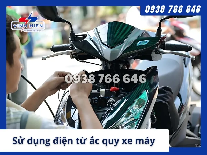 Mot so cach su dung dien tu ac quy xe may hieu qua khi mat dien