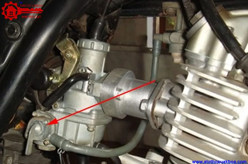 Cấu tạo van khóa xăng xe máy