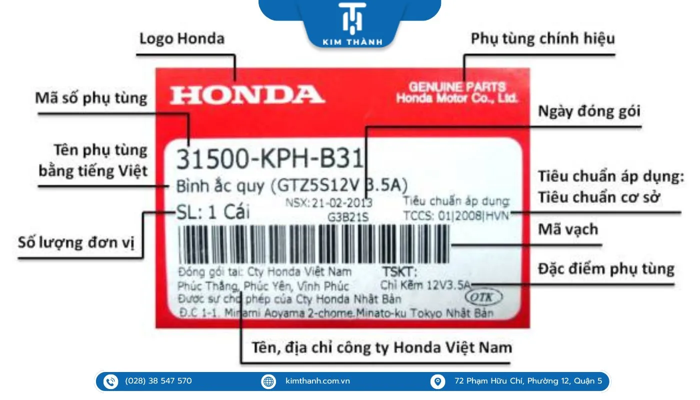 Các dấu hiệu quan trọng giúp nhận biết dàn áo xe Wave 110 chính hãng Honda.