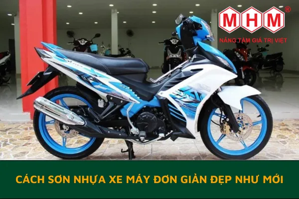 Sơn lại nhựa xe máy giúp phục hồi thẩm mỹ và độ bền cho lớp vỏ