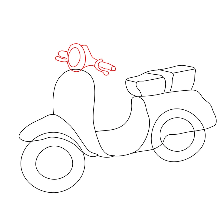 Vẽ ống xả (bô xe) cho mô hình xe số