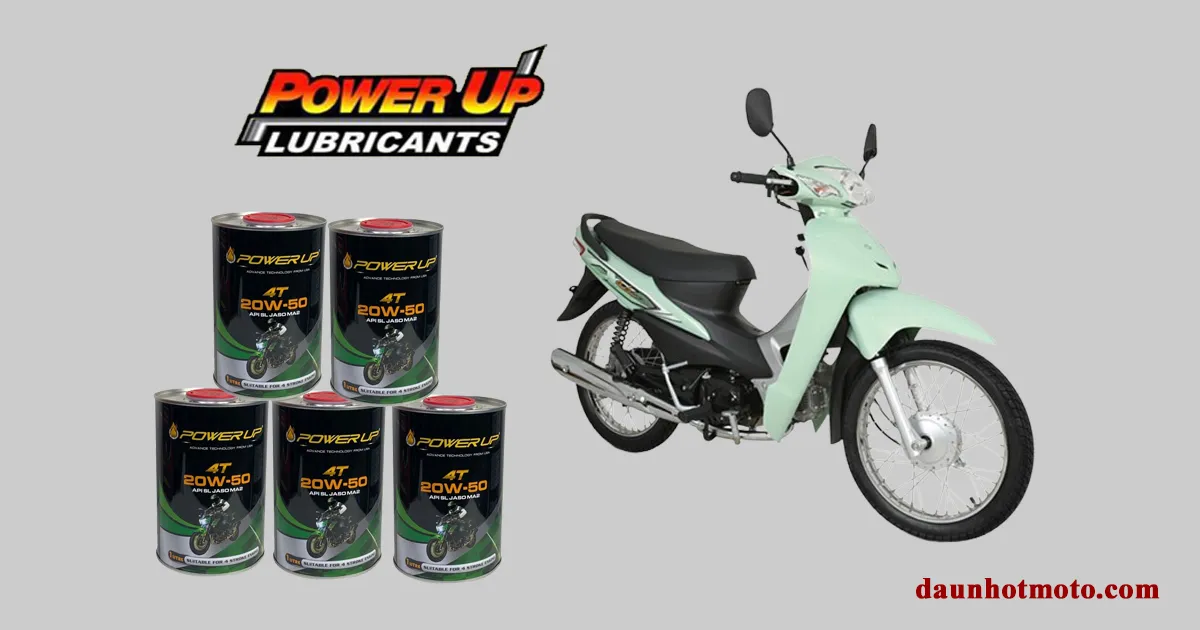 Lựa chọn dầu nhớt Power Up chất lượng cao đạt tiêu chuẩn JASO MA2 cho xe Wave Alpha