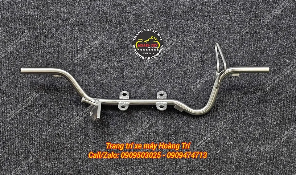 Gác máy inox 304 bảo vệ lốc máy toàn diện, tăng độ cứng cáp cho khung xe xe wave dream