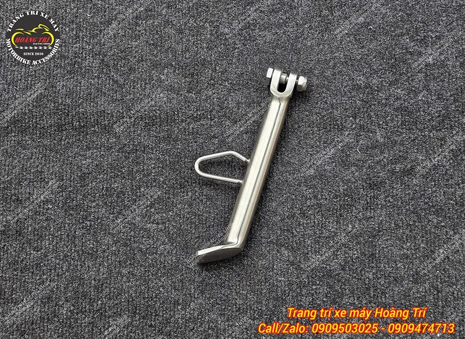 Cận cảnh chân chống nghiêng inox 304, đảm bảo sự vững vàng và chống gỉ sét cho xe xe wave dream