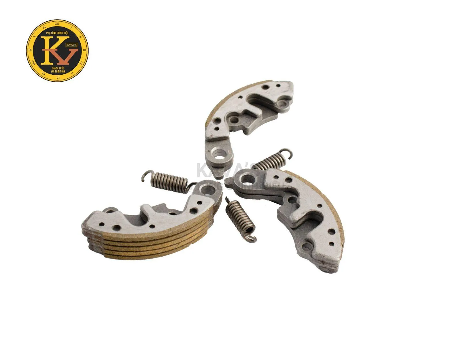 Bộ côn 3 búa xe Wave mới chính hãng, minh họa chi tiết má phíp và chuông côn