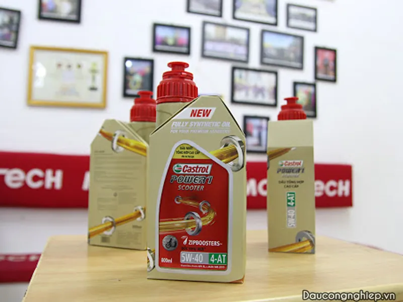 Dầu Castrol Power1 Scooter 5W-40, nhớt tổng hợp chuyên dụng cho xe tay ga cao cấp