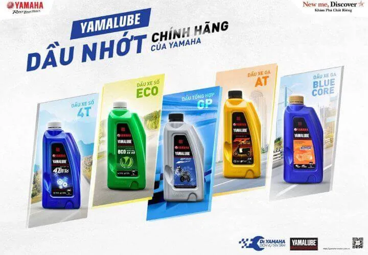Tổng hợp các loại dầu nhớt xe máy giá rẻ thương hiệu Yamaha chính hãng năm 2025