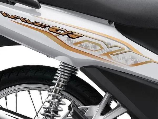 Xe Honda Wave Alpha 110cc màu Trắng-Đen-Bạc