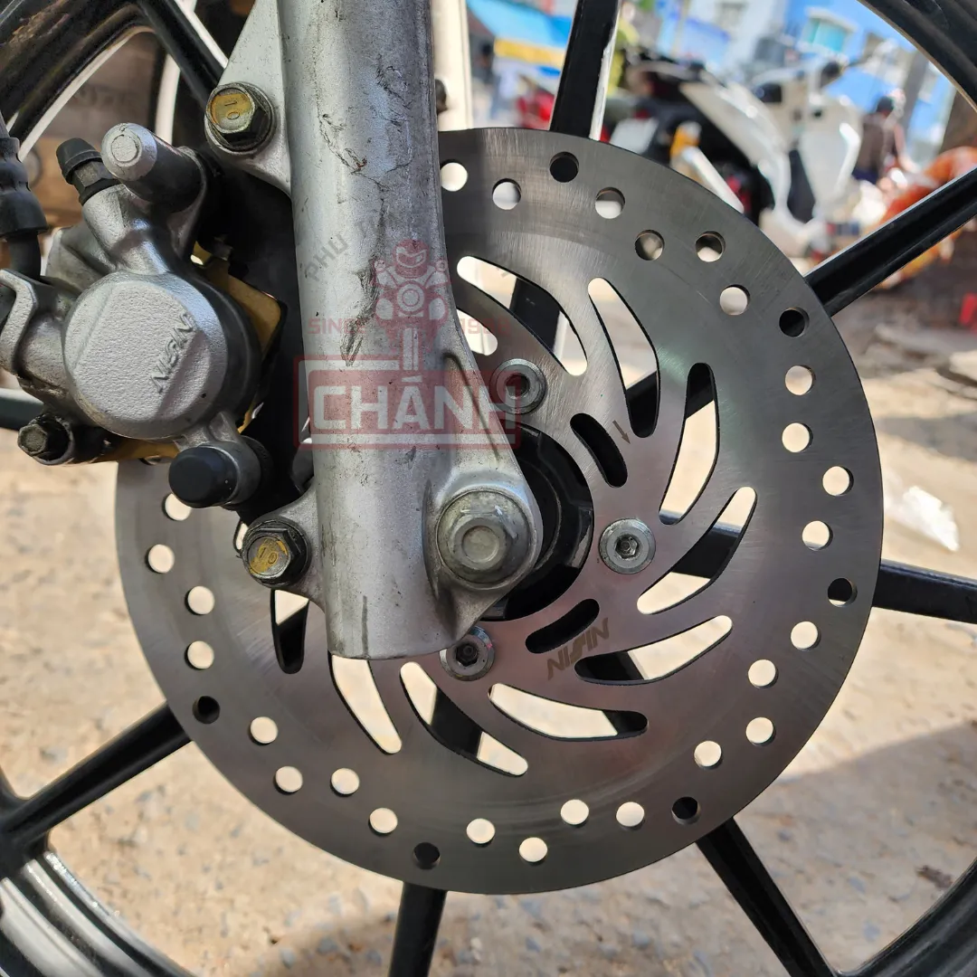 Bánh xe Wave RSX sau khi thay đĩa thắng mới, đảm bảo an toàn tuyệt đối