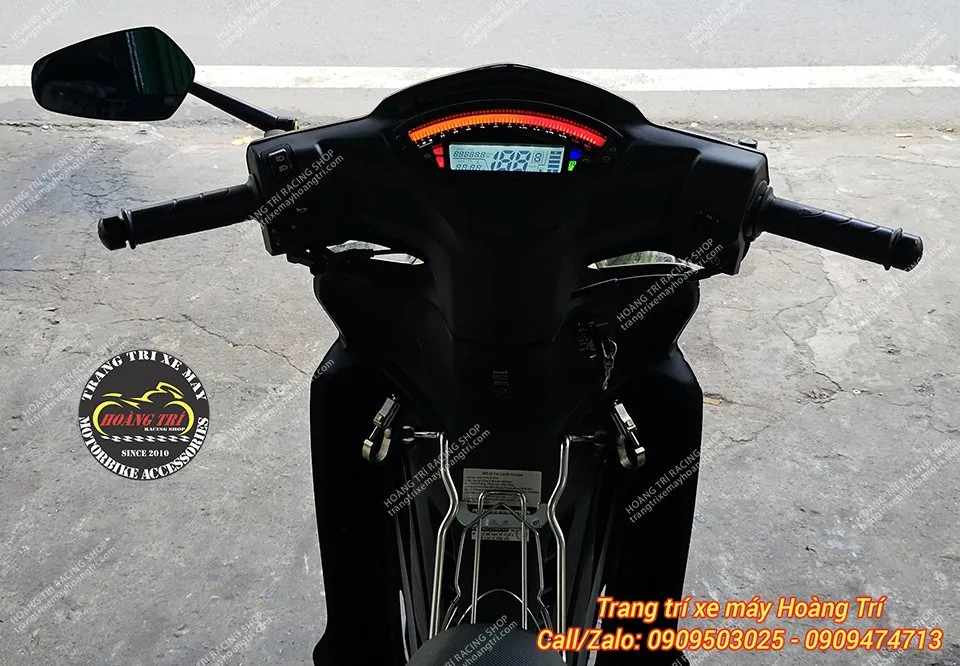 Tính năng quét tua máy bằng đèn LED hiện đại trên cụm đồng hồ đồ kiểng xe Wave