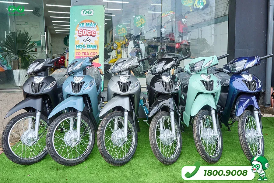 Xe Wave Detech 50cc bền bỉ, mẫu xe máy 50cc cho học sinh phổ biến nhất