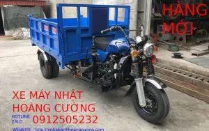 Xe 3 bánh máy dầu Kubota đang vận hành chở hàng tải trọng lớn, allintitle:giá xe 3 bánh máy dầu