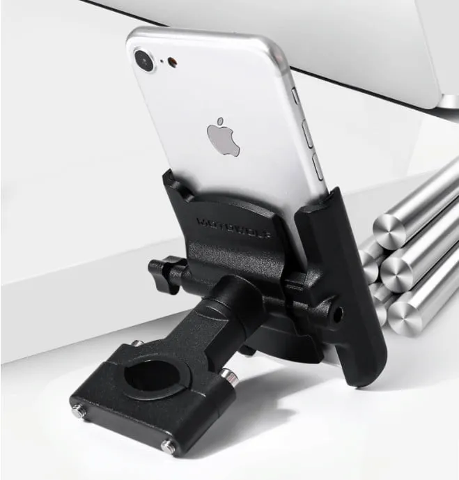 Giá đỡ điện thoại xe máy có sạc gắn ghi đông Motowolf xoay 360 độ tiện lợi
