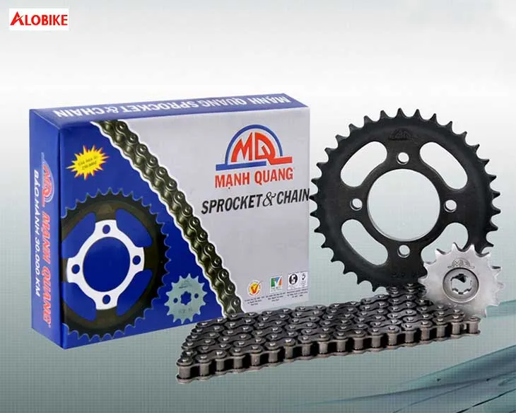 Bảng giá tham khảo bộ nhông sên dĩa xe máy Mạnh Quang cho các dòng xe phổ thông