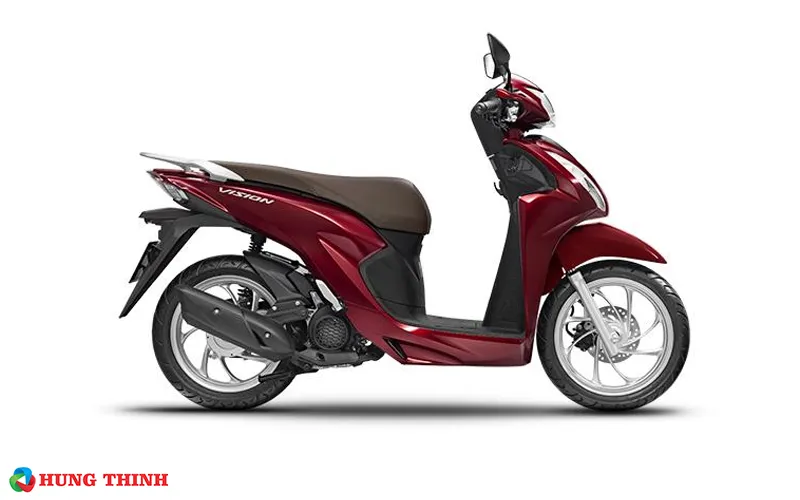 Honda Vision Cao Cấp màu đỏ đô, trang bị khóa thông minh Smart Key