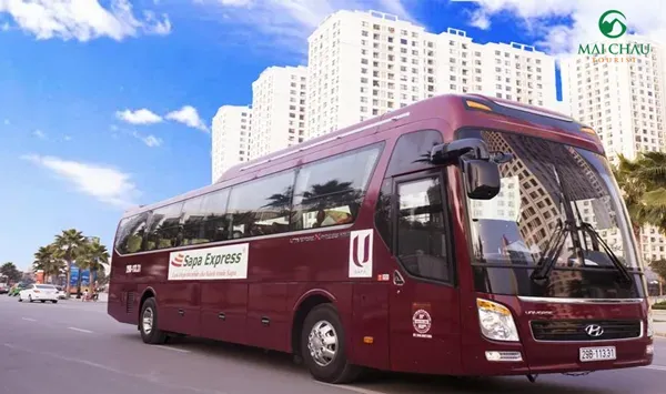 Hình ảnh xe khách giường nằm tốc hành chuyên chở khách du lịch Sapa