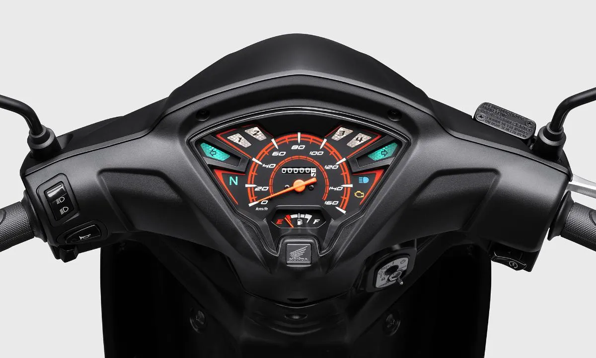 Mặt đồng hồ Analog trên Honda Wave RSX được bố trí khoa học, dễ quan sát