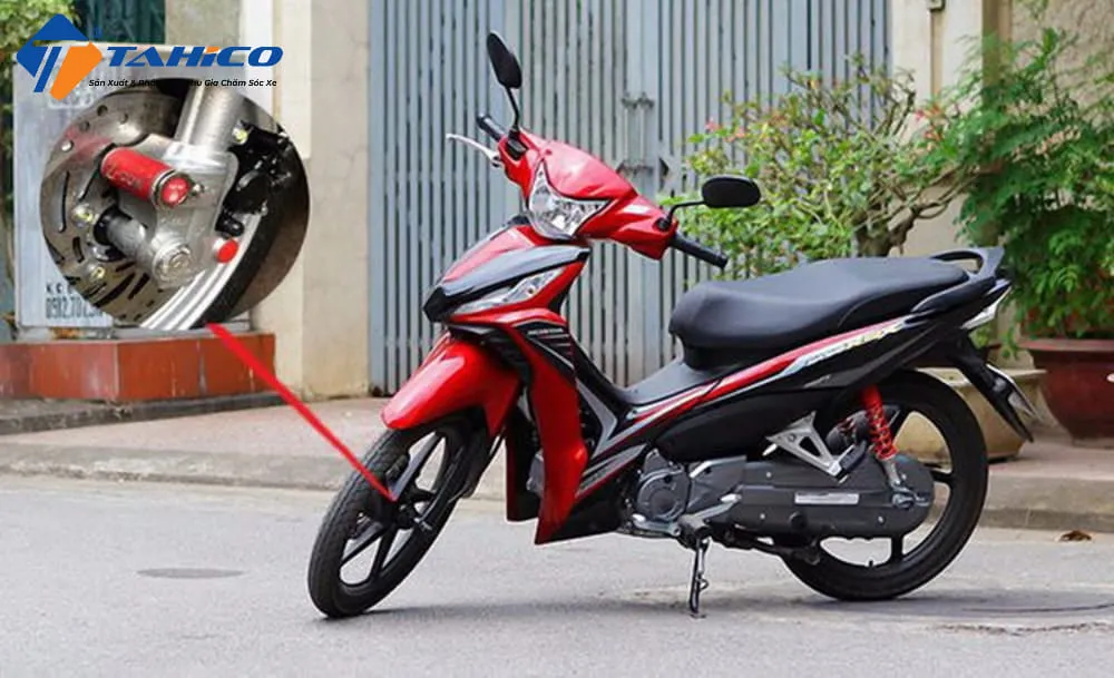 Sử dụng khóa phanh đĩa tăng cường bảo mật bên cạnh việc khóa cổ xe Wave để chống trộm