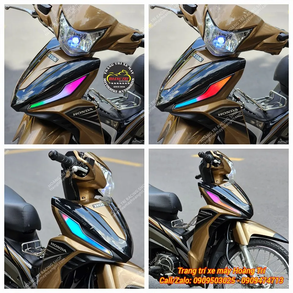 Hệ thống đèn LED Audi i8 tích hợp trên mặt nạ xe Wave RSX