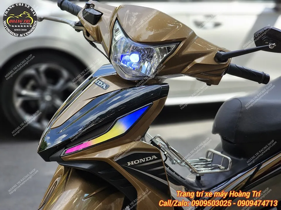 Hiệu ứng màu đa dạng của LED Audi, tăng tính thẩm mỹ và nhận diện khi độ xe Wave