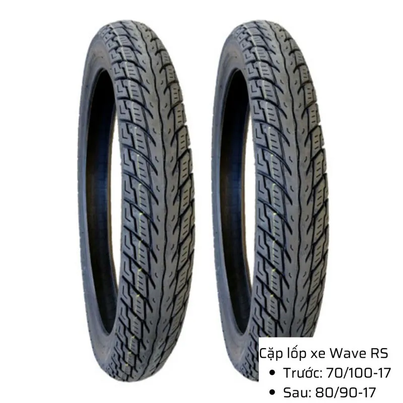 Lốp xe Wave với thiết kế gai phổ thông cho đường hỗn hợp