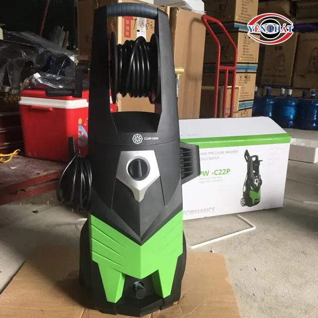 Máy rửa xe mini giá rẻ với motor cảm ứng từ mang lại hiệu suất cao, hoạt động êm ái và tuổi thọ bền bỉ hơn